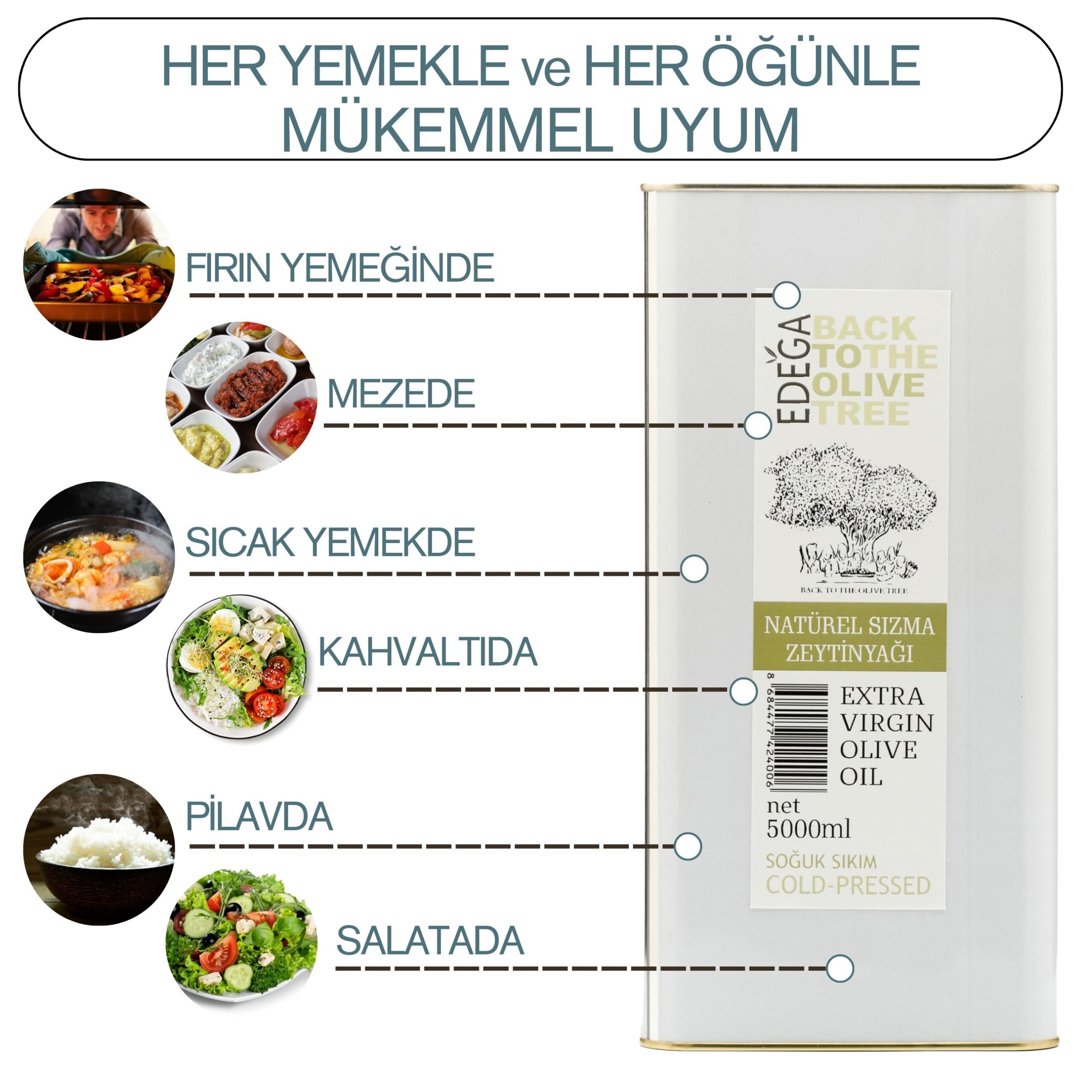 YENİ Natürel Birinci Zeytinyağı 10 Litre Teneke Ambalaj – Filtresiz