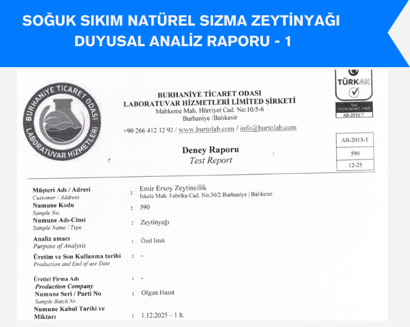 Soğuk Sıkım Natürel Sızma Zeytinyağı 2 Adet 5 Litre Teneke Ambalaj (Filtreli)